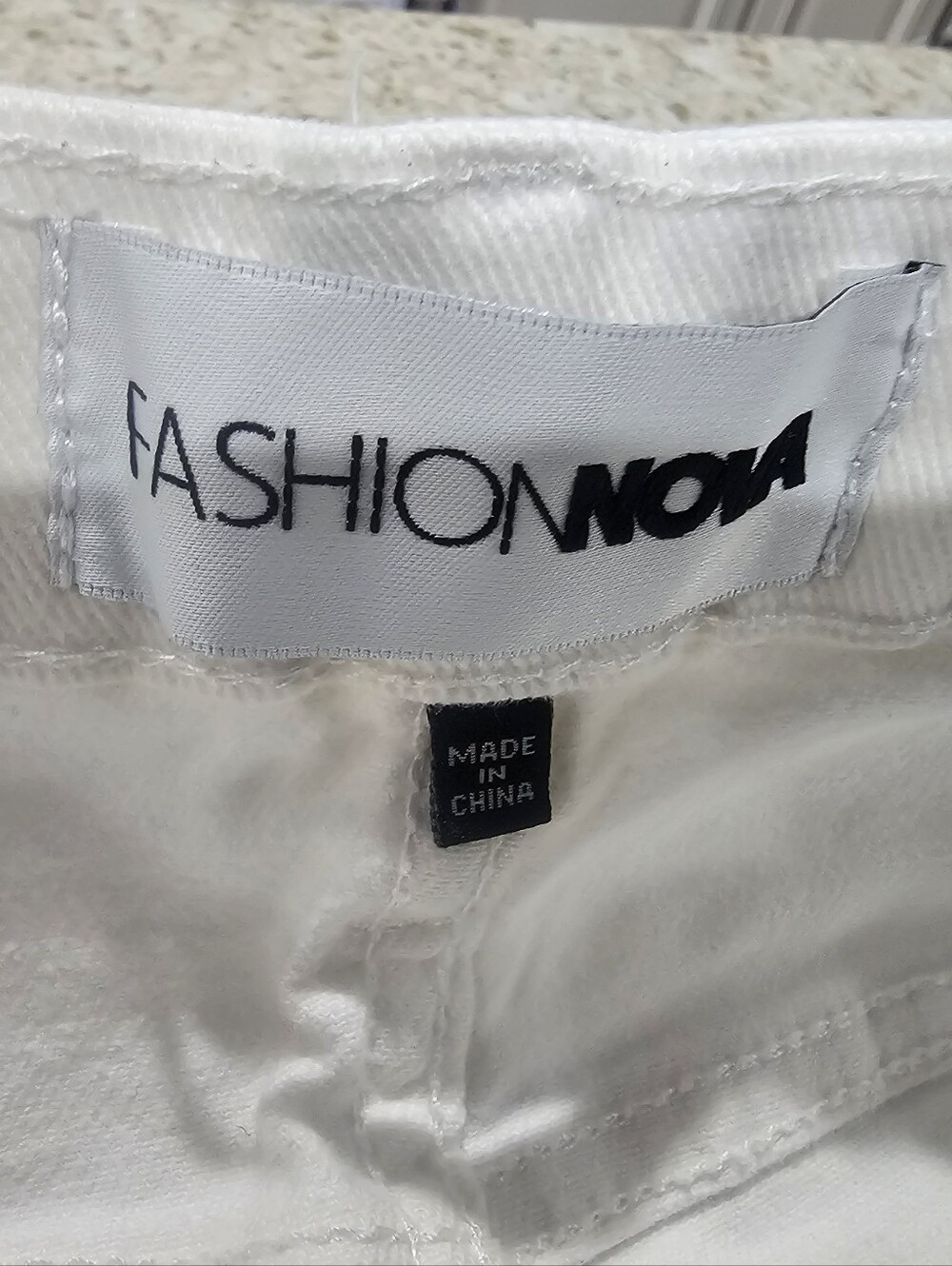 Women's Size Lg Fashion Nova White Jean Shorts
